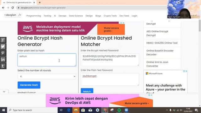 Tool Online Bcrypt Hash Generator and Checker смотреть онлайн