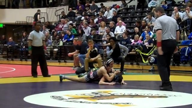 Zeke Salvo (Mt. St. Joe) vs Justin Chenault (Pallotti) 126lb final @ MMM 2013 смотреть онлайн