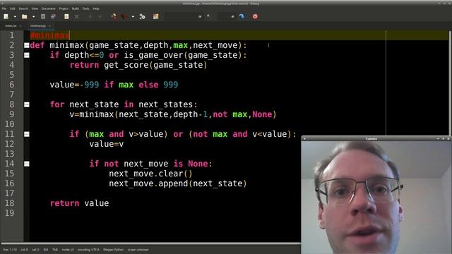 Minimax for 2 Player Game A.I. | solve64 Python Course (3/5) смотреть онлайн