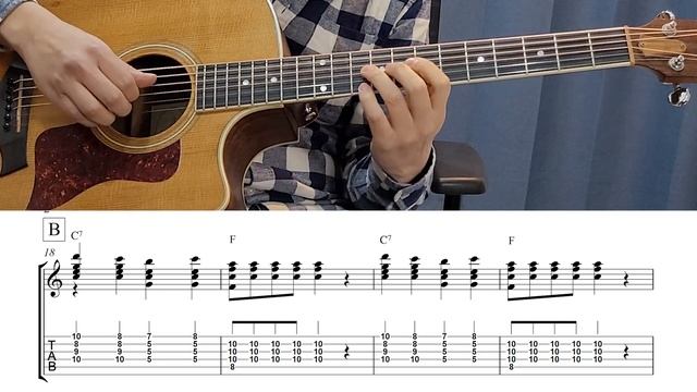 Santa Claus Is Comin' to Town Fingerstyle Guitar (TAB) смотреть онлайн