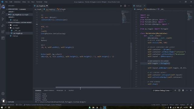 TUTORIAL - Animated Toggle Button - [ Python, PySide6, Qt Widgets ] - MODERN GUI - Custom Widget смотреть онлайн