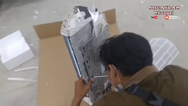 #acgree#acsharp#kompresorshot UNBOXING AC GREE 1PK || OTAK ATIK AC