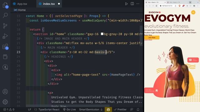 Build a Complete Typescript React Fitness Application for Beginners | Responsive смотреть онлайн
