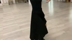 Танго (вариант с левого поворота), женская партия