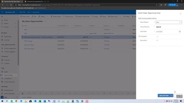 Mitch's Minute: Customizing the Opportunity Close form смотреть онлайн