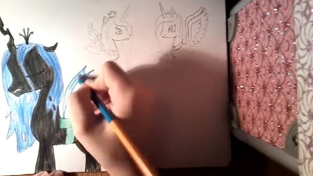 Я рисую королеву Кризалис♥ смотреть онлайн