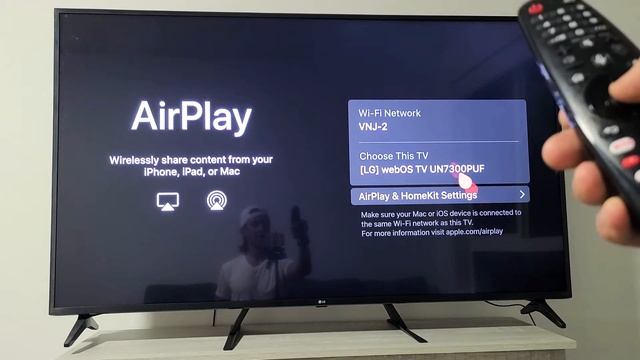 LG Smart TV: AirPlay Macbook W/ Built-In AirPlay 2 Feature