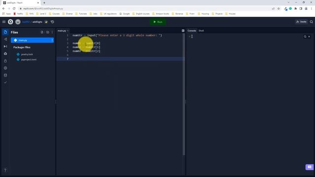Python Tutorial | Make an app that adds the digits of a 3 digit whole number смотреть онлайн