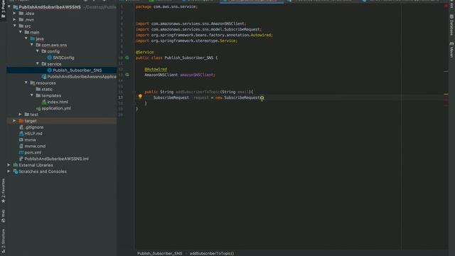 Spring Boot, MVC ile AWS Simple Notification Service(SNS) i implement etmek. смотреть онлайн