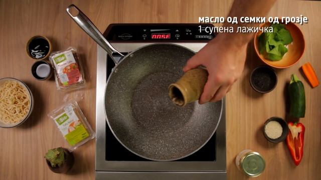 dmBio рецепт - Вок зеленчук со нудли и тофу смотреть онлайн