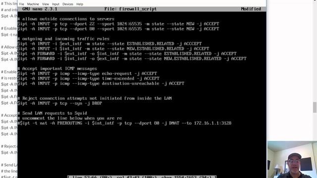 Install CentOS 7.6 and configure it as a firewall router - Part7 - iptables смотреть онлайн