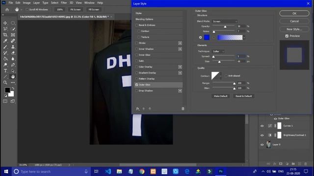 Neon effect photoshop -Dhoni ||Photoshop tutorial|| смотреть онлайн