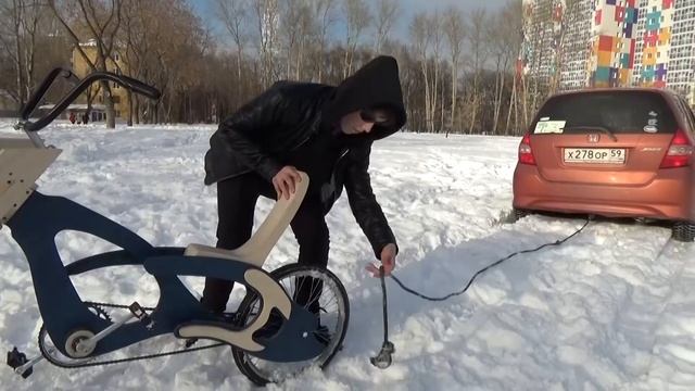 В Перми заметили деревянный велосипед! смотреть онлайн