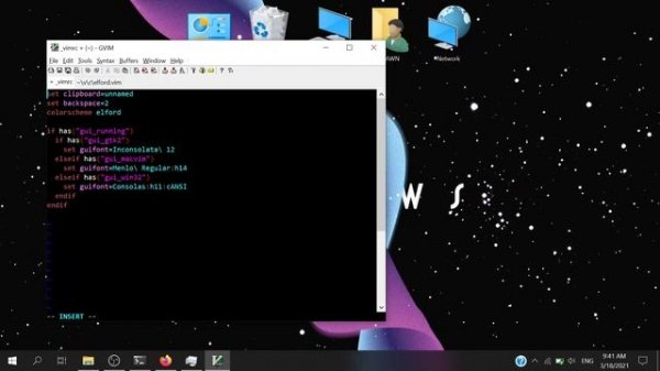 How to configure GVIM on windows