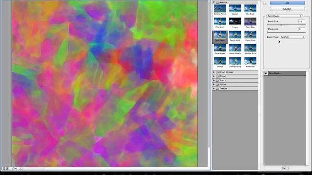 Photoshop : Oil paint colorful background using brushes tutorial how to смотреть онлайн