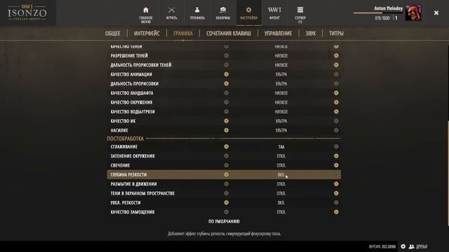 ISONZO ► Настройка графики для эффективной игры по сети ► Убираем 
