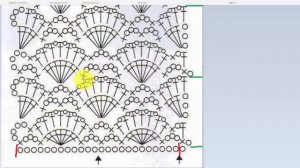 Как читать схемы вязания крючком Узор Веера