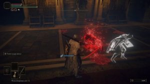 Elden Ring красный фантом Неистословный Альберик в замке Круглого Стола