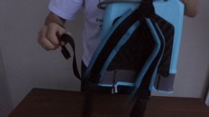 Аккумуляторный опрыскиватель Умница ОЭ-10л-ЛБ как надеть застегнуть ремни снизу