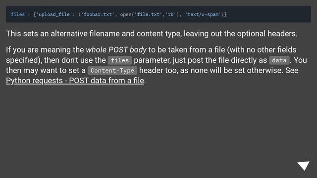 How to upload file with python requests? смотреть онлайн