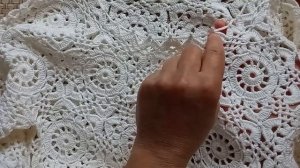 Кофта крючком шестиугольными мотивами