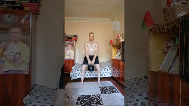 Гиря 32 кг. Высокий мах - 3 мин. - 85 раз. смотреть онлайн