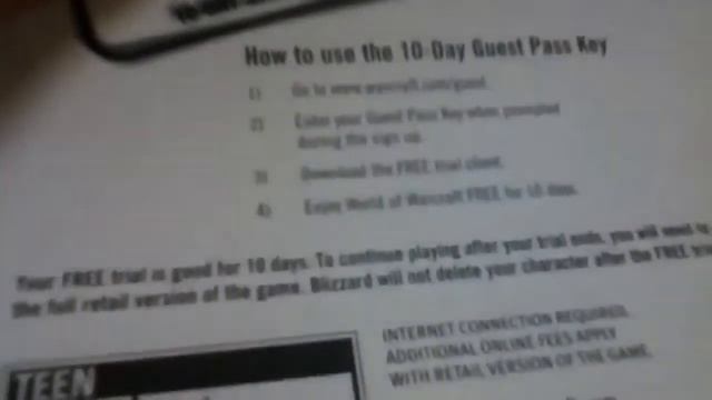 free world of warcraft guest pass code смотреть онлайн