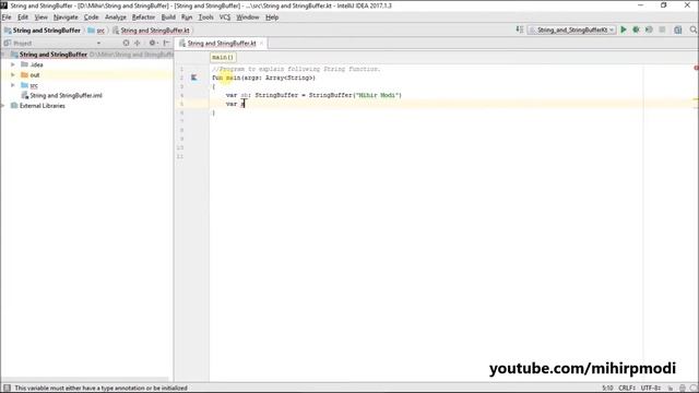 #269 Kotlin Tutorial | String buffer.toString() смотреть онлайн