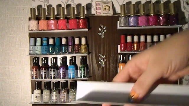 Стойка под лаки для ногтей. смотреть онлайн