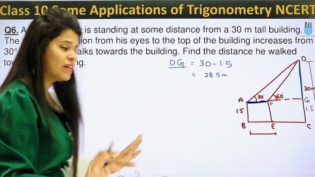 Ex 9.1 Q6 | Some Applications of Trigonometry | Chapter 9 | Class 10 Maths | NCERT смотреть онлайн