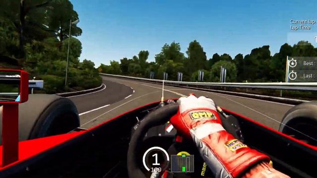 Assetto Corsa Hillclimb: Nigel Mansell at Hakone Turnpike, Ferrari 641/2 (Formula RSS 1990 V12) смотреть онлайн