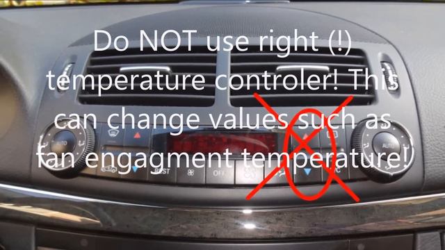 Mercedes W211 How to use hidden air condition (AC) menu смотреть онлайн