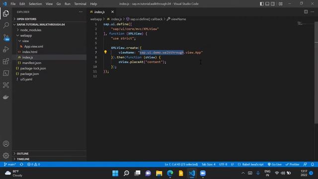 SAPUI5 Walkthrough Step 4- SAPUI5 Views #sap #sapui5 #ui5 смотреть онлайн