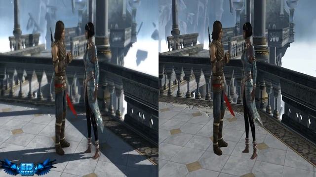 Prince of Persia The Forgotten Sands PC Gameplay High Vs Low Comparison 720p HD смотреть онлайн