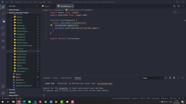 React Basic EP 31 Portals смотреть онлайн