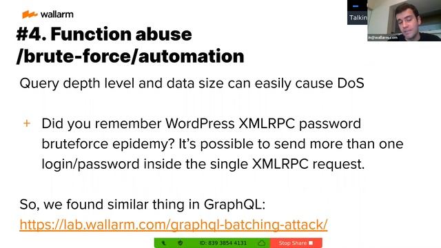 Workshop - Security for GraphQL API ? смотреть онлайн