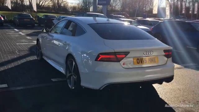 AUDI A7 RS7 SPORTBACK TFSI V8 QUATTRO WHITE 2015 смотреть онлайн