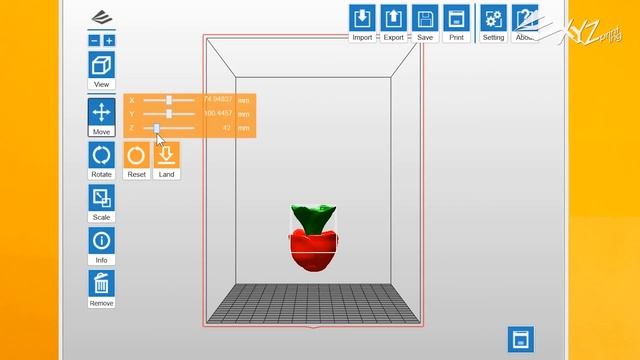 XYZprinting da Vinci 2.0/2.0A - XYZware Basic Usage смотреть онлайн
