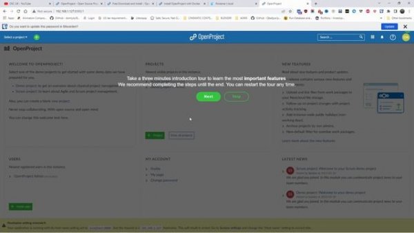 Installation of OpenProject on docker the easy way