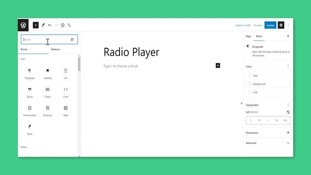 How to Display Player with Shortcode, Gutenberg, and Elementor Using Radio Player Plugin смотреть онлайн