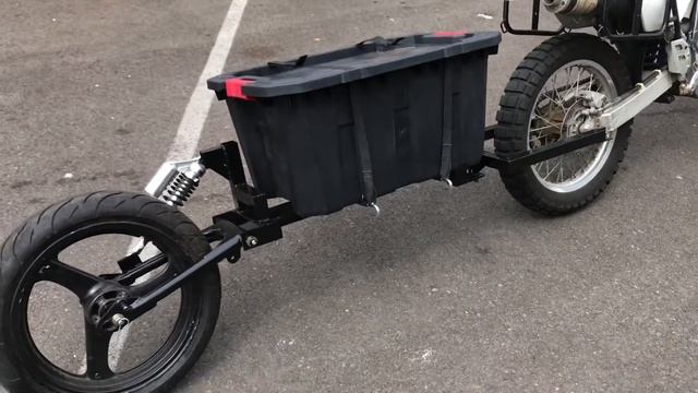 Single Wheel ADV Motorcycle Trailer.