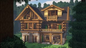 Учебник по майнкрафту, как построить лучший еловый особняк, minecraft