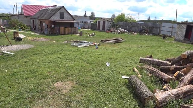 ЗАЛИЛ ФУНДАМЕНТЫ под новый сарай работаю каждый день смотреть онлайн