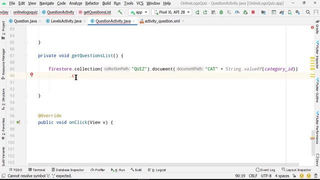 Online Logo Quiz App with Firebase and Firestore | Fetching Questions смотреть онлайн