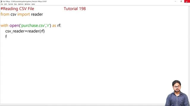 Work With CSV Files Using Python | Python Tutorial In HIndi | Tutorial 198 смотреть онлайн
