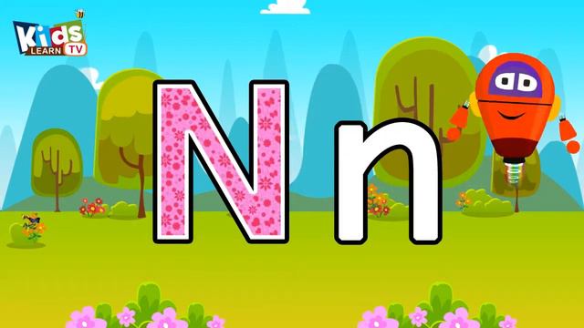 How To Write Letter  N For Kids |Capital Letter N | N For Nest Eggs |KidsLearnTV