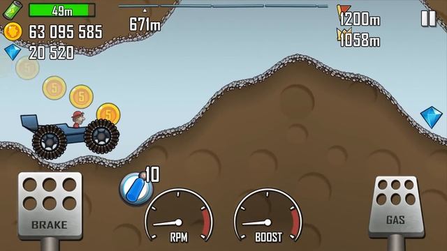 МАШИНКИ Hill Climb Racing #2 игра про тачки с большими колесами и гоночной машинкой Кида смотреть онлайн