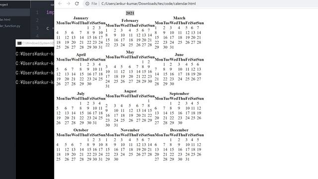 Creating a Calendar using Python 3 смотреть онлайн