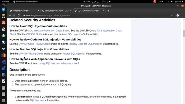 OWASP 16-SQL Injection смотреть онлайн
