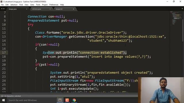 Basics of jdbc programming Tutorial-8(Storing an image to database) смотреть онлайн